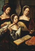 Master of the Housebook Concert of Women Spain oil painting artist